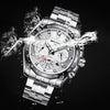 BOYZHE Certified Brand Watch Steel Belt Week Display Luminous Waterproof Fashion Sports Men Mechanical Watches