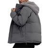 Men&#39;s Ski Thick Windproof Down Jacket Men&#39;s Fake 2-piece Cotton-padded Jacket